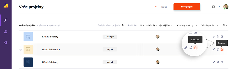 smazaniprojektu-radky