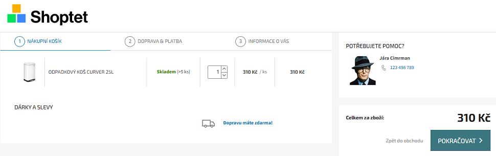 Shoptet - klobouček 2