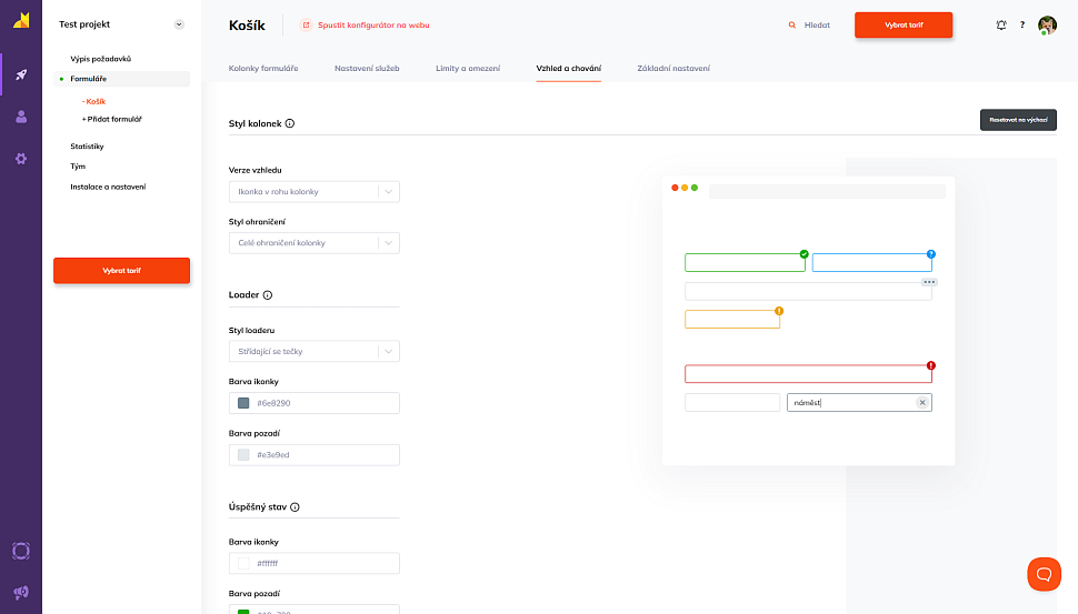 Ukázka stylu: ikonka v rohu kolonky